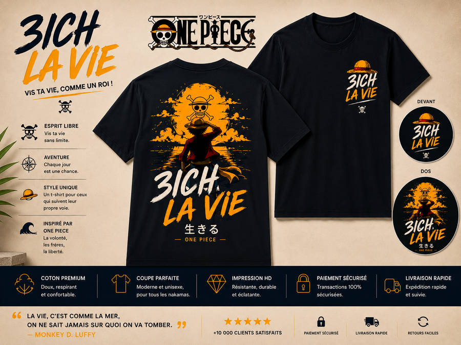 3ich La Vie x One Piece