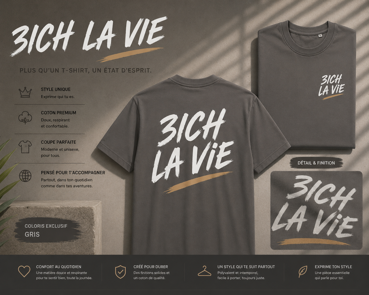 3ich La Vie - Gris